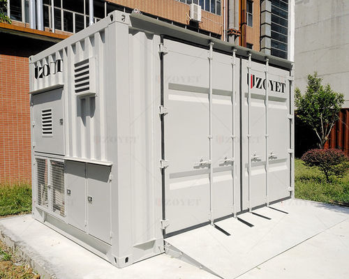 ตู้เก็บถังแก๊สกลางแจ้งแบบโมดูลาร์พร้อมระบบควบคุมส่วนกลางและวัสดุ Q235B/SPHC