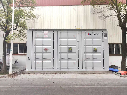 ตู้คอนเทนเนอร์ชาร์จแบตเตอรี่ภายนอกอาคาร 40 ฟุต พร้อมระบบชาร์จอัจฉริยะและการตรวจสอบสภาพแวดล้อมแบบเรียลไทม์สำหรับการจัดการแบตเตอรี่ของยานพาหนะ