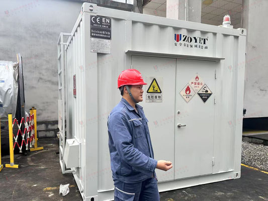 ภาชนะบรรจุสารอันตรายแบบกำหนดเองสำหรับการจัดเก็บสารเคมีพร้อมการออกแบบกันไฟ